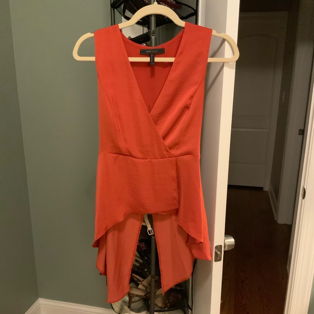 Never been worn BCBG Low high blouse